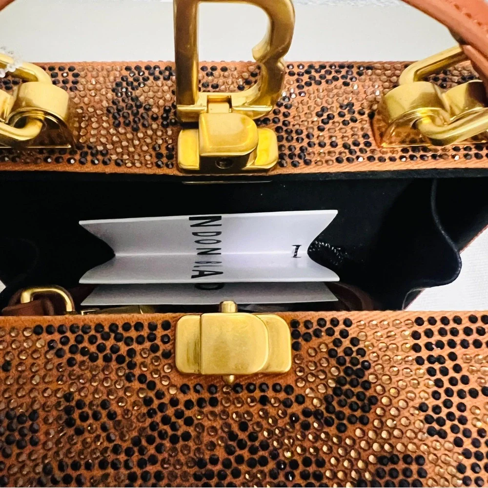 NEW BRANDON BLACKWOOD KENDRICK TRUNK IN CRYSTAL LEOPARD - Picture 8 of 16